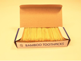 Premium Bamboo Wooden Toothpicks – For Personal Hygiene, Disposable Appetizer Skewers, Cocktail Sticks or Arts & Crafts