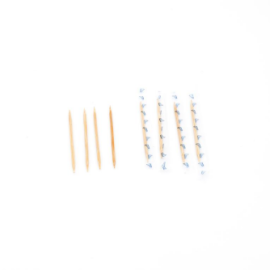 100% natural bamboo material disposable toothpick double headed wood toothpicks